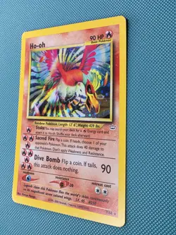 Pokemon TCG Neo Revelation Ho-Oh 7/64 Holo Rare Card WOTC Vintage - Image 3