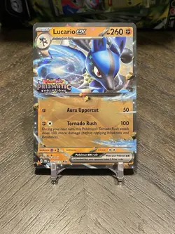 Lucario Ex - 051/131 Pokemon Stamped Prismatic Evolutions Double Rare Promo Card - Image 1