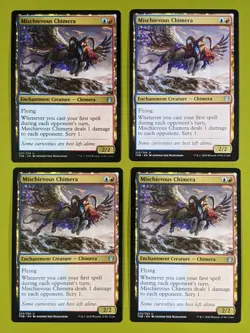 Mischievous Chimera x4 Theros: Beyond Death 4x Magic the Gathering MTG - Image 1