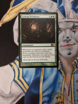 Lurking Predators MTG Magic 2010 Rare Green Enchantment Near-Mint x1 - Image 2