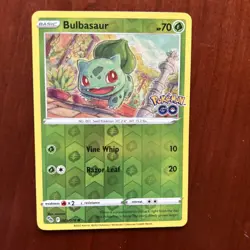 Pokemon TCG 2022 Pokemon Go Reverse Holo Charmander Squirtle Bulbsaur Setx3 - Image 3