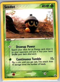 Seedot 61/92 Non Holo Legend Maker - Pokemon Card - NM - Image 1