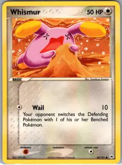 Whismur 82/101 Non Holo Hidden Legends - Pokemon Card - NM - Image 1