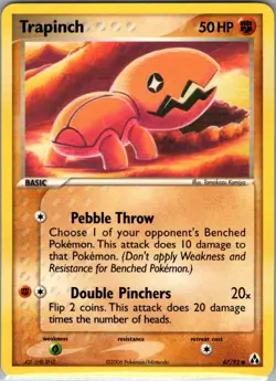 Trapinch 67/92 Non Holo Legend Maker - Pokemon Card - NM - Image 1