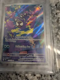 2024 POKEMON TEF EN-TEMPORAL FORCES ILLUSTRATION RARE #177 GASTLY PSA 9 - Image 5