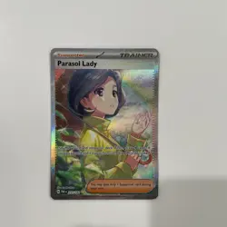 Pokemon Parasol Lady 255/182 SV04 Paradox Rift Illustration Rare Holo - Image 1
