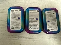 3 X Pokemon TCG Prismatic MINI TINS. Flareon, Vaporeon, & Sylveon EMPTY NO PACKS - Image 2