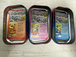 3 X Pokemon TCG Prismatic MINI TINS. Flareon, Vaporeon, & Sylveon EMPTY NO PACKS - Image 3