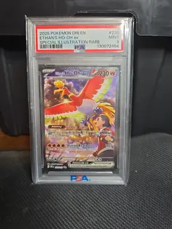 Pokemon TCG Ethan's Ho-Oh EX Sir 230/182 en PSA 9 Mint - Image 3