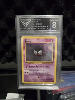 Pokemon Base Set 1999 Gastly Common Get Graded 8 Not Psa - Image 1