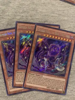 X3 Crimson Nova The Dark Cubic Lord MVP1-ENS39 Secret Rare 1st Edition YuGiOh X3 - Image 1