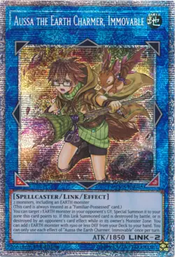Yugioh! Aussa the Earth Charmer, Immovable - IGAS-EN048 - Starlight Rare - 1st E - Image 1