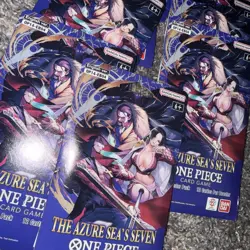 One Piece OP14 The Azure Sea’s Seven Sleeved Booster Packs Lot of 9 - English - Image 2