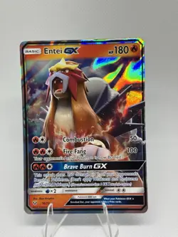 Entei GX 10/73 Shining Legends Ultra Rare Pokemon Card - Image 2