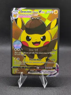 Pikachu Detective Pikachu Cosplay Cute Doujin ACG HOLO Card - Near Mint C. - Image 1