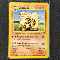 Arcanine - 23/102 - Uncommon - Base Set - Pokemon Card - DMG - Image 1