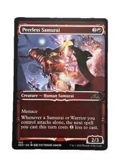 New: 2022 MTG Peerless Samurai Kamigawa: Neon Dynasty 322 Regular Common - Image 1