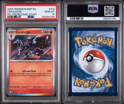 Pokemon Ceruledge Prerelease Staff Promo Holo PSA 10 #014 2025 - Image 3