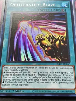 Exodia Full 5 Piece Set + Incarnate + Obliterate!!! + Blaze + Rage | YuGiOh! - Image 4