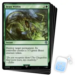 BEAST WITHIN X4 Universes Beyond: Doctor Who Magic MTG MINT CARD - Image 1