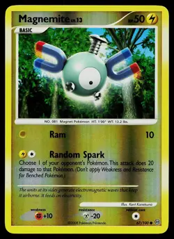 Pokemon Card - Magnemite Stormfront 67/100 Common Reverse Holo - Image 1