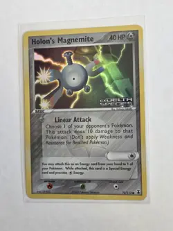 Holon's Magnemite 70/113 Delta Species Reverse Holo STAMPED Pokemon Card - Image 2