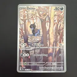 Deino - 146/086 - Illustration Rare - White Flare - Pokemon Card - NM/M - Image 1