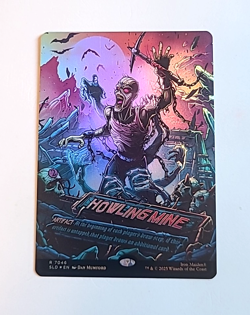 MTG Secret Lair x Iron Maiden: Eddie Unchained Howling Mine #7046 Rainbow Foil - Image 1