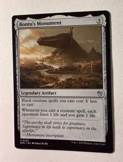 Bontu's Monument 124 U Normal DRC MTG NM - Image 1