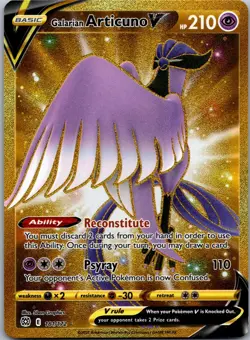 Galarian Articuno V 181/172 - SWSH09: Brilliant Stars Secret Rare Pokemon TCG NM - Image 1