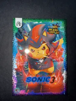 Sonic 3 Cosplay(Pikachu) #182 - Galaxy Holo- Pokemon Electric - Image 1
