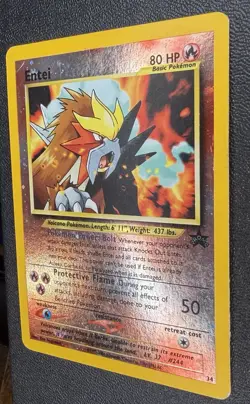 Pokemon TCG Entei Wizards Black Star Promos 34 Holo Promo Promo - Image 4