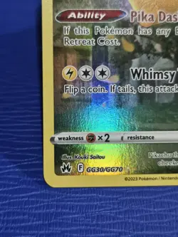 2023 Pokemon SWSH Crown Zenith Pikachu Galarian Gallery #GG30/GG70 - Image 3