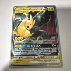 Pokemon Pikachu & Zekrom GX TAG TEAM Promo 240 HP 33/181 World Championship 201… - Image 1