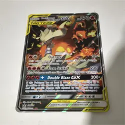 Pokemon Reshiram & Charizard GX TAG TEAM Promo Holo 270 HP SM201 Sm English - Image 1