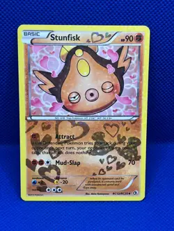 Pokemon Tcg Stunfisk RC12/RC25 Legendary Treasures Radiant Collection - Image 1