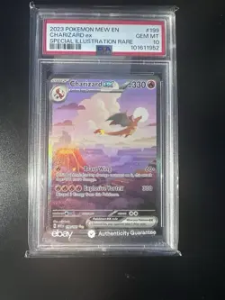 2023 Pokemon Charizard ex 199/165 SIR PSA 10 - Image 1