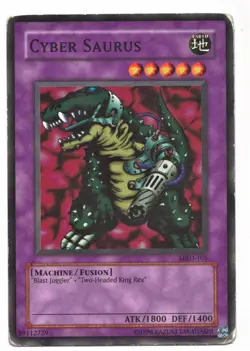 Yu-Gi-Oh Card: Cyber Saurus MRD-105 Common! EX - Image 1