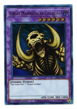 Yu-Gi-Oh Card: Great Mammoth of Goldfine GFP2-EN120 Ultra Rare 1st Edition! NM - Image 1
