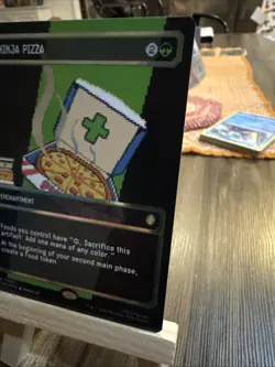 🔥🔥Ninja Pizza (Borderless) Commander: Teenage Mutant Ninja Turtles Foil - Image 3