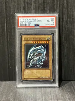 Blue-Eyes White Dragon PSA 8 1st Edition SDK-001 North American Yu-Gi-Oh! 2002 - Image 1