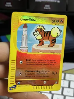 Growlithe 80/147 Aquapolis 2002 Reverse Holo Pokemon Card TCG - Image 5