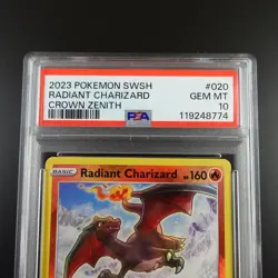 PSA 10 Radiant Charizard 020/159 Pokemon Crown Zenith Holo Graded Card - Image 2