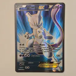 Pokemon TCG Mewtwo EX 157/162 Breakthrough Ultra Rare Full Art Holo Card - Image 1
