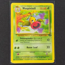 Weepinbell - 48/64 - Uncommon - Jungle Set - Pokemon Card - DMG - Image 1