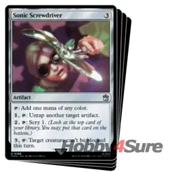 Sonic Screwdriver (186) X4 M/NM Magic MTG Universes Beyond: Doctor Who - Image 1