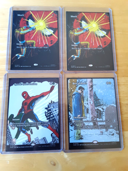 mtg spiderman 2 shock 1 heroic intervention 1 rest in peace all borderless n/m - Image 1