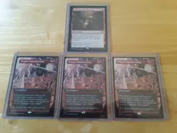mtg 4 weapons manufacturing 1 reg and 3 borderless all reg finish n/m see pic - Image 1