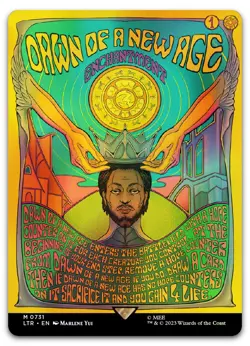 Dawn of a New Age (Borderless Poster) #731 (Foil) NM Lord of the Rings Magic MTG - Image 1