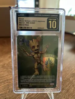 Marvel Weiss Schwarz 2021 S89-005MR Groot Marvel Rare Foil CGC PRISTINE 10 - Image 1